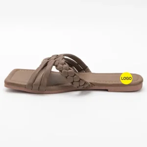 Best European Women's Flat Sandals with Exquisite Decoration Service, Factories
