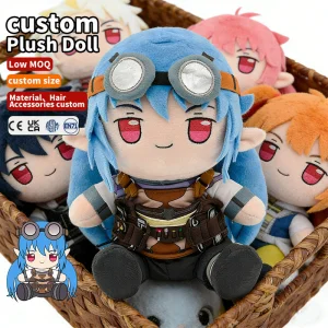 Customizable Super Soft PP Cotton Filling Anime Stuffed Doll