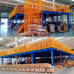 Wholesale Custom Mezzanine Floor Racking System Metal Shelves Steel Shelf Warehouse Storage Racks Shelving Units with Lift