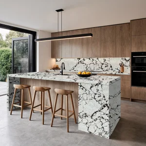 2025 Quality Calacatta Quartz Stone Kitchen Island Countertop for Homes