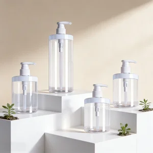 Customized Cosmetic Packaging Pet 500/1000ml Cleansing Lotion Bottle/Shower Gel Bottle/Lotion Pump Bottle