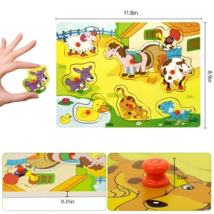 Wooden Puzzles for Toddlers