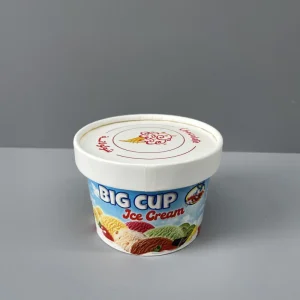 Copos de Papel para Sobremesa de Iogurte Descartáveis Personalizados 5oz com Tampas