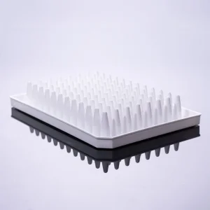 Laboratory Consumables 0.2ml 96 Well Half-Skirted White PCR Plate with Black Mark