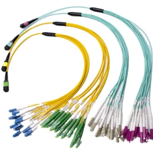 Om3/Om4 MPO Connector Patch Cord 12 Fiber MPO Trunk Cable 8/12/24f MTP MPO Cable for Data Center Room