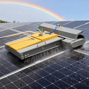 All-Terrain Solar Cleaning Robot with Crawler Tracks for Uneven &amp; Sloped Terrains