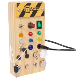 Creative Wooden Switch Busy Board