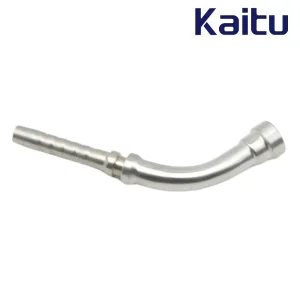 Industrial Grade Hose Pipe Adapter 45° GB Metric Female 74° Cone Seat Swaged Connector