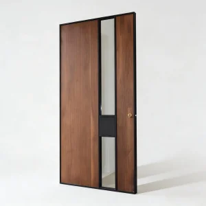 Modern Iron Smart Lock Steel Security Metal Entrance Front Doors for Homes