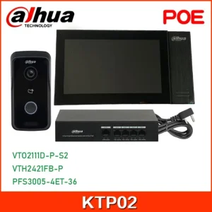 Dahua Ktp02 IP Villa Door Station &amp; Indoor Monitor Video Intercom Kit 2-Wire Poe IP