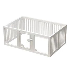 Modern Plastic Dog Playpen Foldable Kennel Easy Clean