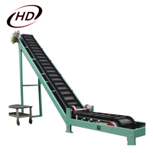 Customized Inclined Cleated Skirt Rubber Belt Conveyor for Bulk Material Handling