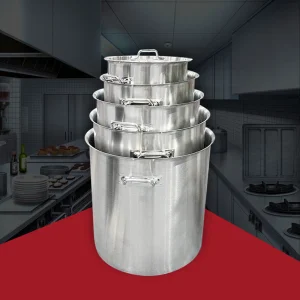 OEM UKW Kitchenwares 6-179QT Large Restaurant Cookware Set Stainless Soup and Stock Pot