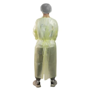 Mejor Calidad Gown de Aislamiento Impermeable de Nivel Pesado 2 con Puño de Tejido