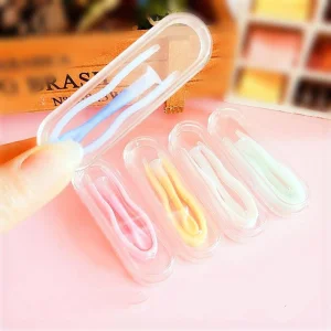 Eyeshare colorful eye Lens Wearing Picking Tool contact Lens Inserter Remover silicone Contact Lens Tweezers