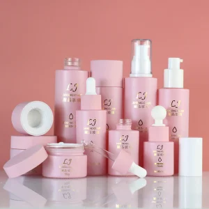 Frosted Body Lotion Luxury Oil Container Set