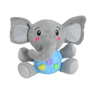 Plush Elephant Musical Baby Appeasing Toys Educational Stuffed Animal Light up Toys for Children