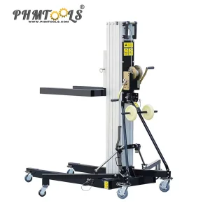 Aluminum Manual Winch Forklift Mini Lifter Light Crane Indoor Aluminum Alloy Material Lift