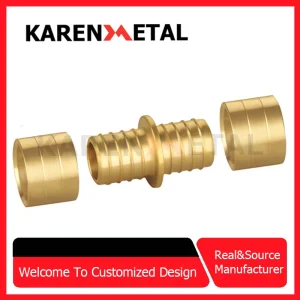 Manufacturer Pex Sliding Fittings Brass Adapter for Compression Brass Fitting Brass Tee for Multilayer Pipe