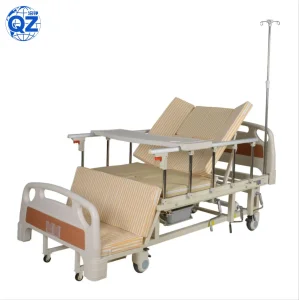 Home Use in Nursing Homes 3 Crank 3 Function Medical Folding Manual Patient Nursing Hospital Bed