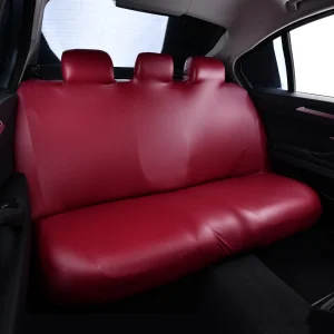 Luxury Waterproof Leather Elastic Dog Car Seat Cover Universal Elastic cat Car Rear Three-person Seat Cushion for Pet Anti Dirty
