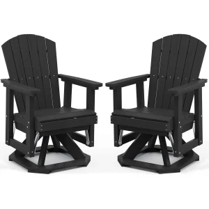 Adirondack Swivel Glider Chair HDPE
