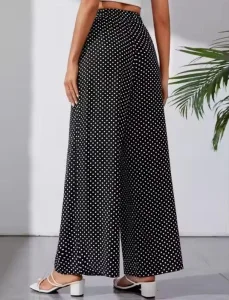 Fashion Spring Casual DOT Point Long Sleeve Two Piece Set 2024 Plus Size Women Clothing