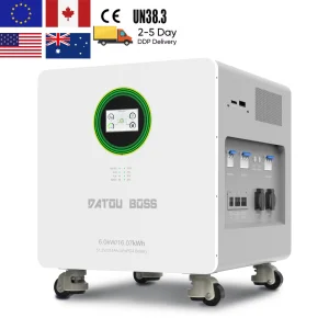 6kw+16kwh Solar Energy System - Home Photovoltaic Energy Storage Integrated Unit - 16KWh LiFePO4 Battery - Inverter 6KW