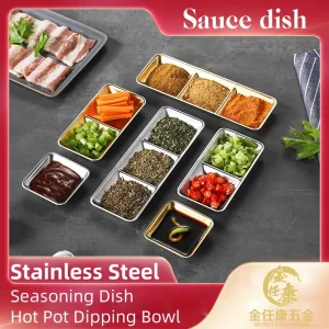China Stainless Steel Seasoning Dish Hot Pot Dipping Bow Suppliers, Exporters