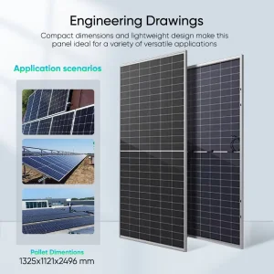 Jinko 445W 450W System Photovoltaic Cell Solar Bifacial Panel with High Quality