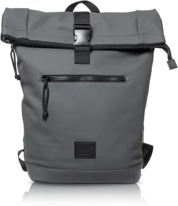 Travel Casual Roll up Vegan Leather Backpack