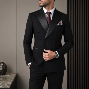 Luxury Custom Double Breasted Mens Blazer