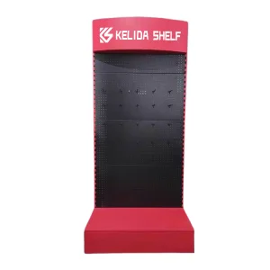 Retail Display and Tool Storage Free Standing PegBoard Display Rack for Tradeshow