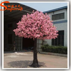 Customized Fiberglass Decorative Artificial Cherry Blossom Tree