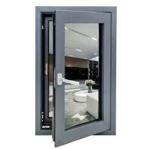 Ventana de casement de aluminio de color personalizado que combina con cualquier estilo arquitectónico