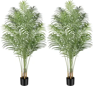 Wholesale Indoor Outdoor Decoration Fake Plastic Plant Faux Artificial Palm Tree