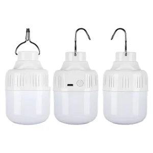 30W 80W 150W 200W Portable USB Rechargeable Led Light Camping Emergency Bulb Lamp for Outdoor Household