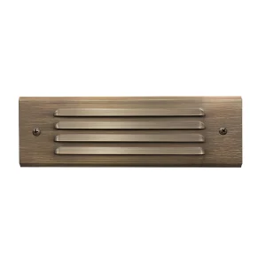 Brass LED Stair Step Light for Outdoor Low Voltage