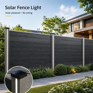 Solar Fence Lighting System for Villa Garden