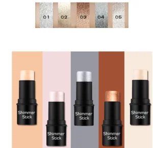 Private Label Highlighter Makeup Shimmer Color Highlighter Stick High Pigment Bronzer and Highlighter