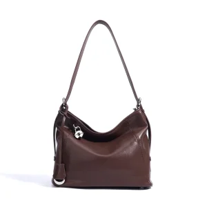 Bolso Hobo de cuero genuino