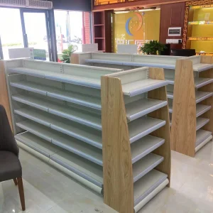 Norway Medical Standard Double-Sided Pharmacy Shelving with Drawers