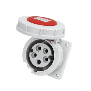 Interference Resistant Long Lifespan Industrial Flush-Mounted Panel-Mounted Socket