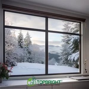 Custom Floor to Ceiling Window Double Large Glass View Fixed Glass Aluminum Picture Windows