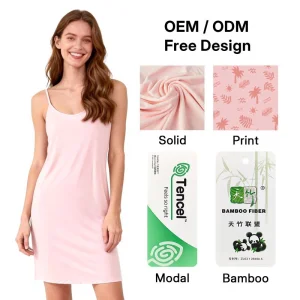 Custom High Quality Bamboo Summer Casual Women's Sleeveless Pajamas