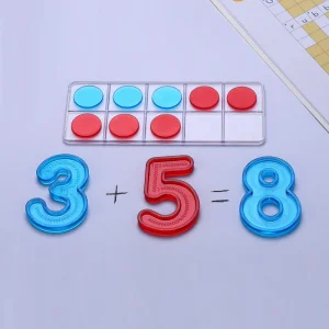 Colorful Transparent Large Number Math Learning Toy