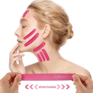 2.5cm Width Kinesio Tape for V Face Cotton Facial Tape Kinesiology Tape for Face