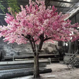 Wholesale Wedding Centerpiece Indoor Sakura Tree Artificial Silk Cherry Blossom Tree Cherry Blossom for Decoration
