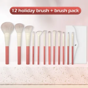 Wholesale High Quality 12 Pcs Soft Makeup Brush Set Powder Blush Eyeliner Eyeshadow Brushes Beauty Tools
