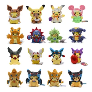 High Quality Kawaii Pok&eacute;mon Plush Figure Toys Custom Stuffed Animals Pikachu Plush Toys for Gifts &amp; Claw Machine